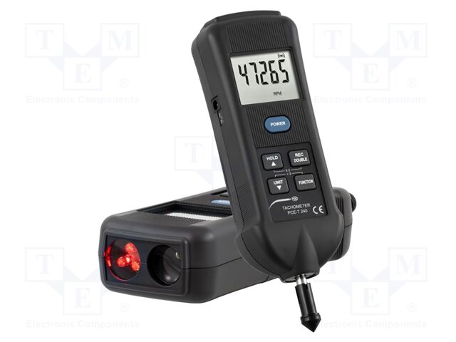Tachometer; LCD 2,2"; Meas.accur: ±(0,05% + 1 digit); IP20