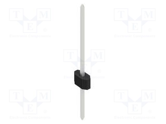 Connector: pin strips; pin header; male; PIN: 1; 1.27mm; THT; 1x1