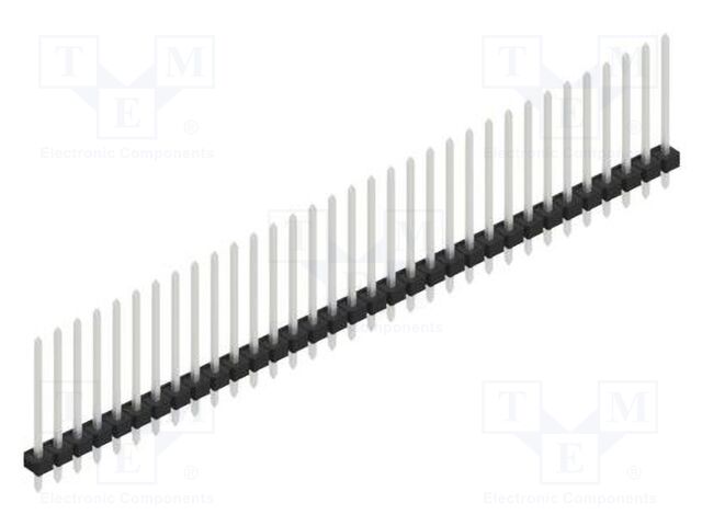 Connector: pin strips; pin header; male; PIN: 33; 2.54mm; THT; 1x33