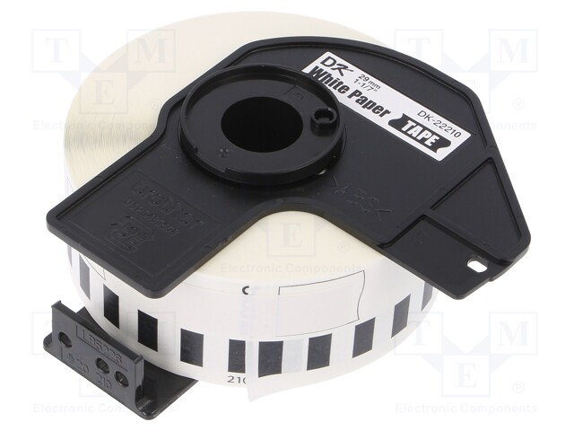 Label; Width: 29mm; Colour: white; Character colour: black; V: glued