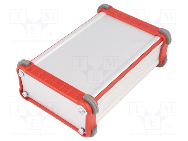 Enclosure: with panel; SECCO; X: 84mm; Y: 120mm; Z: 39mm; aluminium