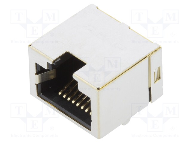 "RJ45,8P8C,SHD,W/O LED,DIP 6u"""