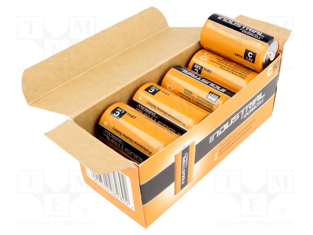 Battery: alkaline; 1.5V; C; Industrial; Batt.no: 10