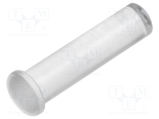 Fibre for LED; round; Ø5mm; Front: convex; straight