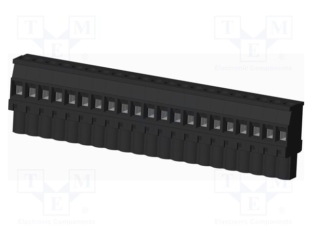 Connector: pluggable terminal block; plug; female; angled 90°