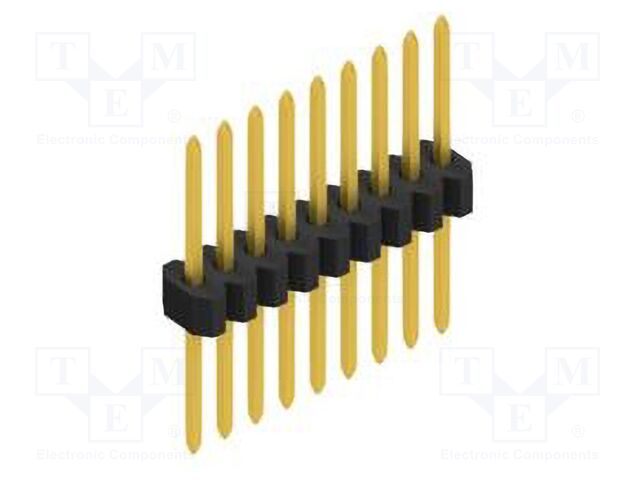 Connector: pin strips; pin header; male; PIN: 9; 1.27mm; THT; 1x9