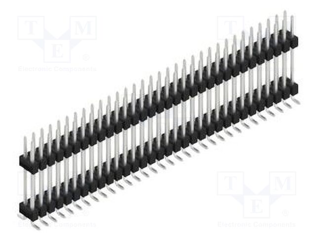 Connector: pin strips; pin header; male; PIN: 64; 2.54mm; SMT; 2x32