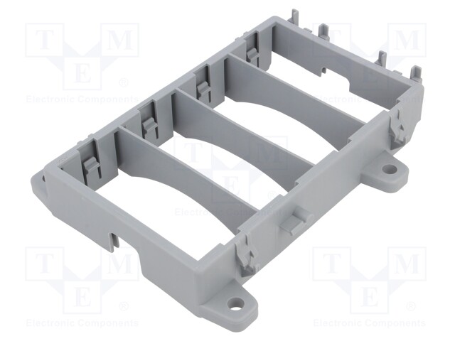 Fuse acces: holder; screw,push-in; Body: grey; Mat: polypropylene