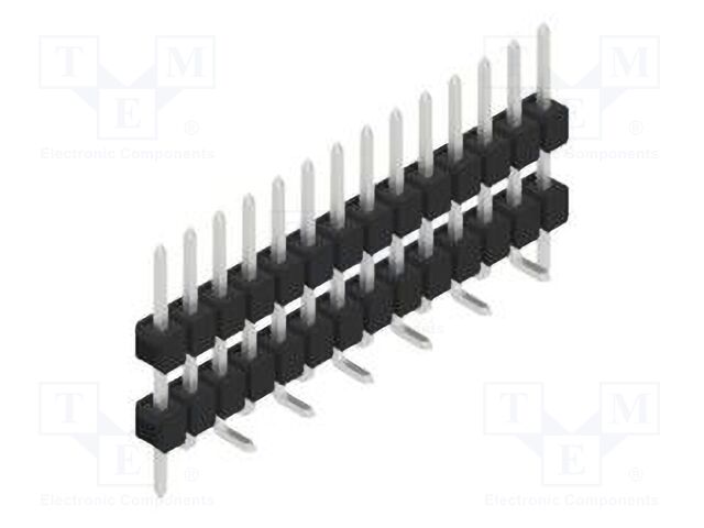 Connector: pin strips; pin header; male; PIN: 14; 2.54mm; SMT; 1x14