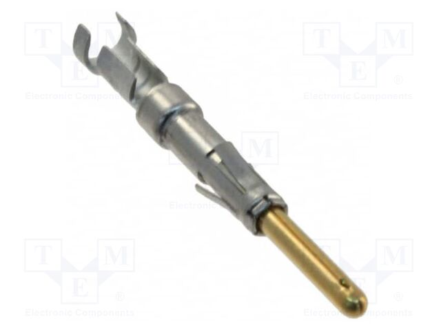 Contact; male; TRIDENT; brass; 16AWG÷20AWG; crimped; straight