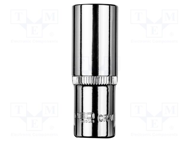 Socket; 6-angles,socket spanner; HEX 13mm; 1/4"; long