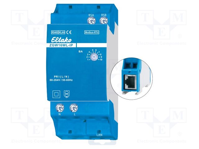 Modbus/MQTT gateway; Modbus TCP,MQTT; for DIN rail mounting