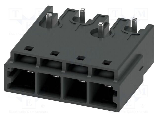 PCB headers, nominal cross section: 4 mm2, color: black, nom