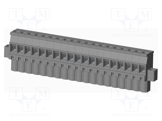 Connector: pluggable terminal block; plug; female; angled 90°
