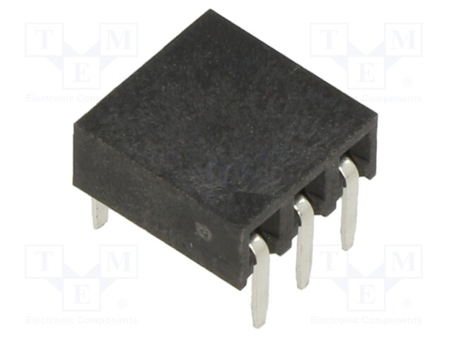 PCB Receptacle, Board-to-Board, 2.54 mm, 1 Rows, 3 Contacts, Through Hole Mount, M20 Series
