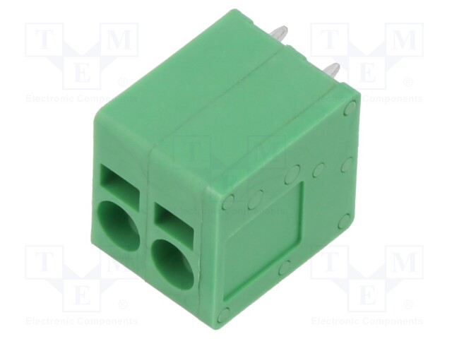 PCB terminal block; Contacts ph: 5mm; ways: 2; straight; terminal