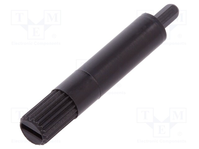 Knob; shaft knob; black; Ø4.9x25.5mm