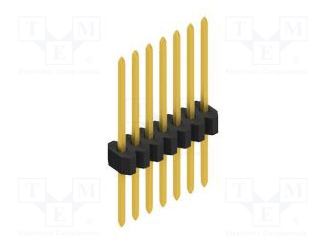 Connector: pin strips; pin header; male; PIN: 7; 1.27mm; THT; 1x7