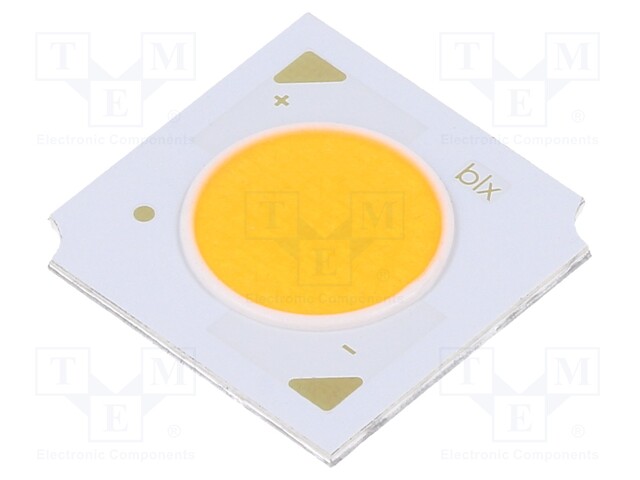 Power LED; COB; white warm; 120°; 1050mA; P: 38.4W; 19x19x1.63mm