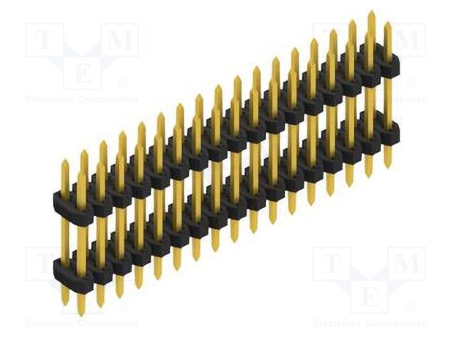 Connector: pin strips; pin header; male; PIN: 34; 2mm; THT; 2x17