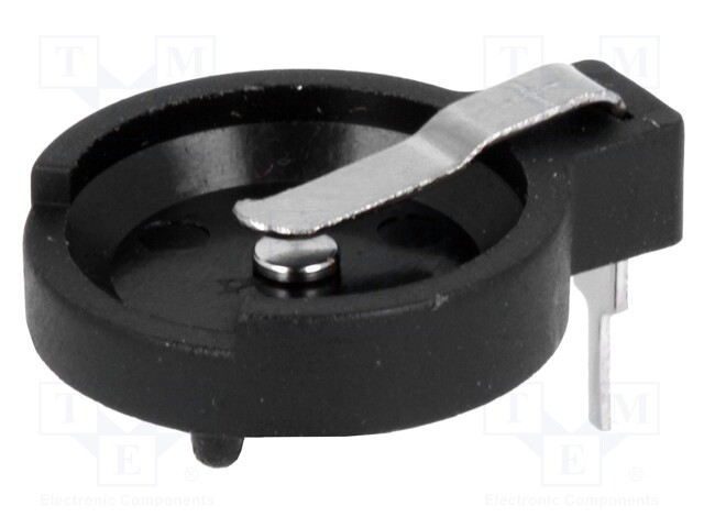 Socket; Mounting: THT,horizontal; Batt.no: 1; Ø: 12mm; 4.5mm