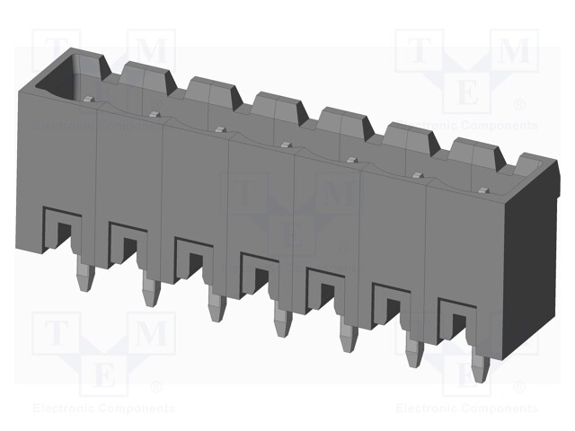 Connector: pluggable terminal block; socket; male; on PCBs