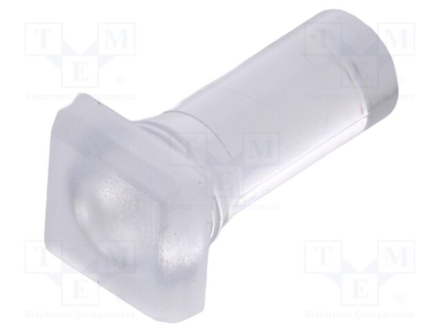 Fiber for LED; 5.8x5.8mm; L: 11.75mm; square; Front: flat; straight
