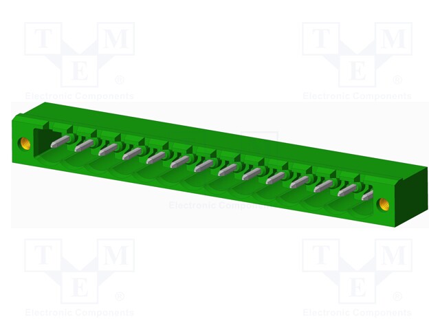Connector: pluggable terminal block; socket; male; angled 90°