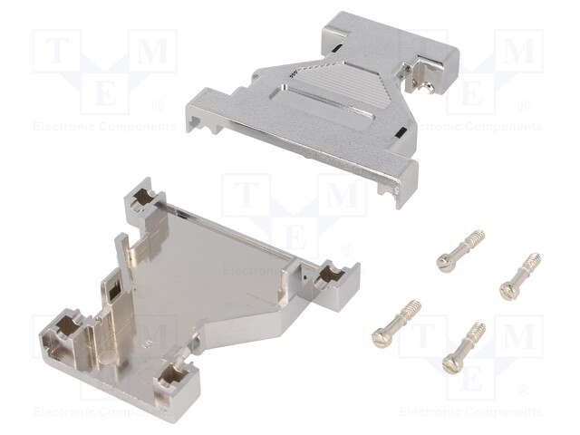 Enclosure: for D-Sub adapters; shielded; Locking: screws; UNC4-40