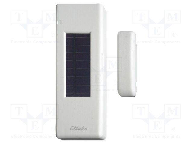 Sensor: reed switch; EnOcean; glued; IP54; 868MHz; white glossy
