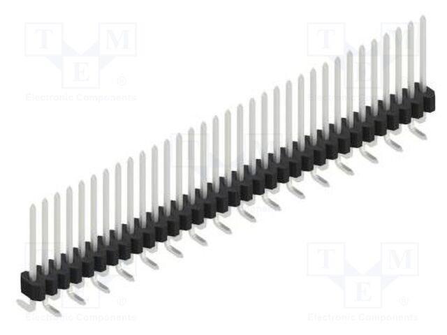 Connector: pin strips; pin header; male; PIN: 33; 1.27mm; SMT; 1x33