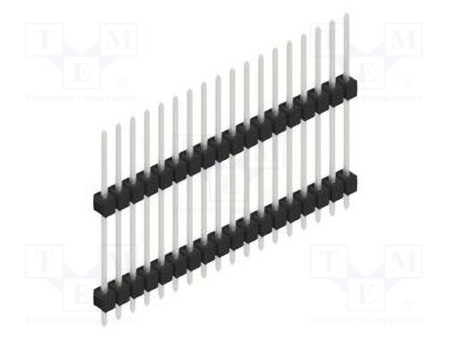 Connector: pin strips; pin header; male; PIN: 18; 2.54mm; THT; 1x18