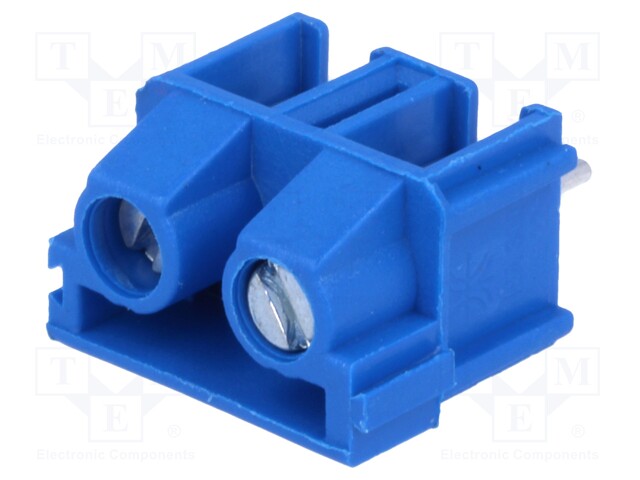 PCB terminal block; angled 90°; 7.5mm; ways: 2; on PCBs; 2.5mm2