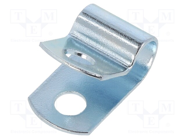 Fixing clamp; Cable P-clips; ØBundle : 7.9mm; W: 12.7mm; steel