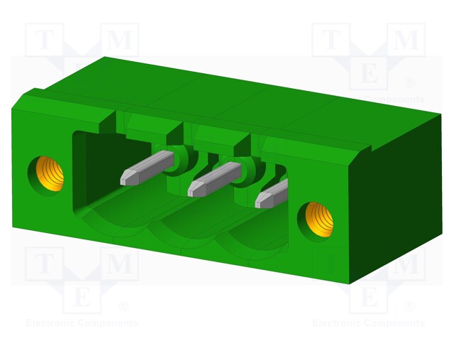 Connector: pluggable terminal block; socket; male; angled 90°