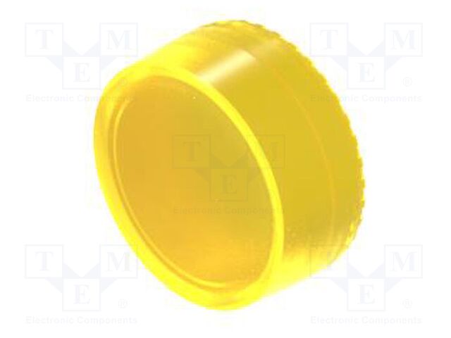 Actuator lens; OptoHiT; yellow; plastic; Ø23.7mm