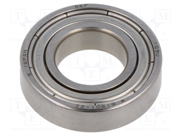 Bearing: single row deep groove ball; Øint: 12mm; Øout: 24mm