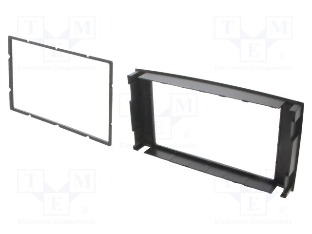 Radio mounting frame; VW; 2 DIN; black