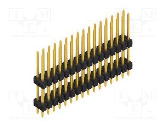 Connector: pin strips; pin header; male; PIN: 32; 2.54mm; THT; 2x16