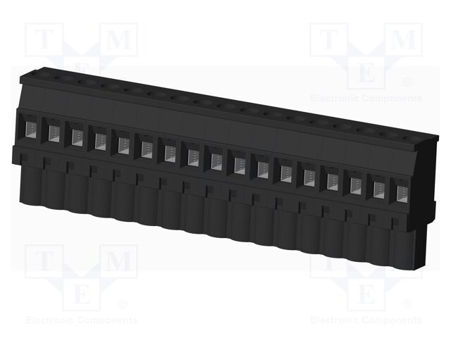 Connector: pluggable terminal block; plug; female; angled 90°