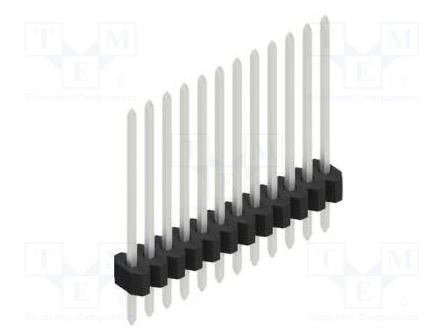 Connector: pin strips; pin header; male; PIN: 12; 1.27mm; THT; 1x12