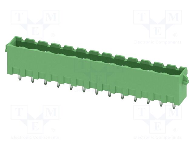 PCB headers, nominal cross section: 2.5 mm?, color: green, n