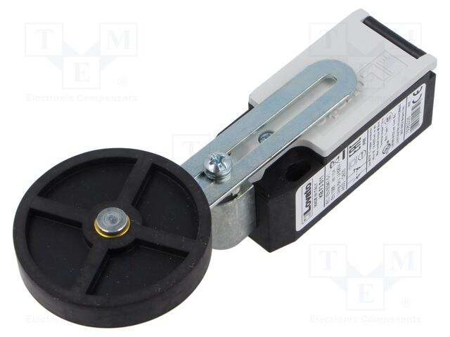 Limit switch; adjustable lever, roller; NO + NC; 10A; M20; IP65