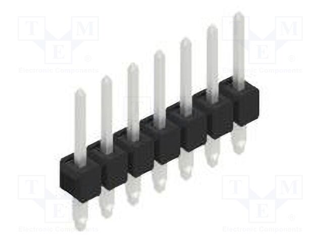 Connector: pin strips; pin header; male; PIN: 7; 2.54mm; THT; 1x7