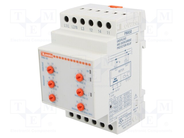 Module: monitoring relay; DIN; SPDT; OUT 1: 250VAC/8A; 0.1÷60s