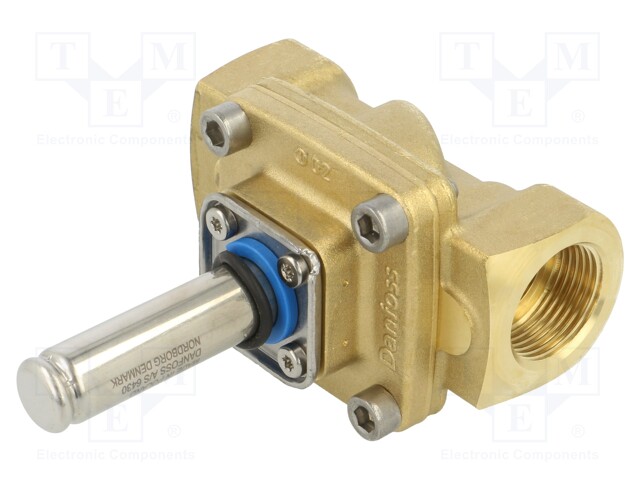Electromagnetic valve; G 3/4"; brass; FKM; EV250B; Valve: 2/2 NC