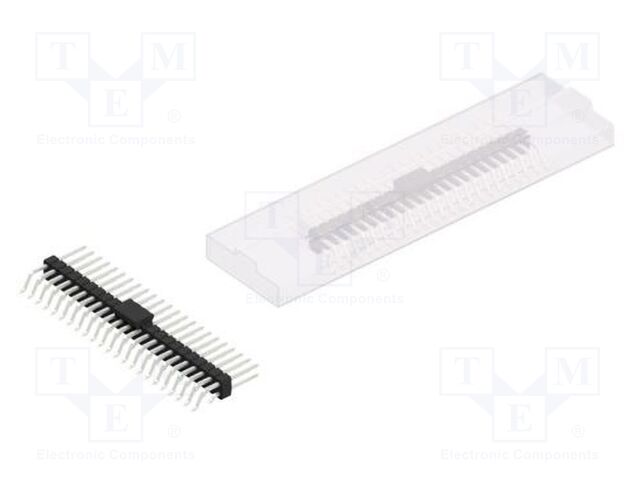 Connector: pin strips; pin header; male; PIN: 46; 2.54mm; SMT; 2x23