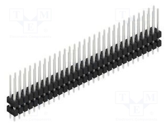 Connector: pin strips; pin header; male; PIN: 60; 2.54mm; THT; 2x30