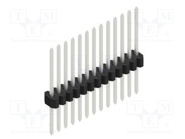 Connector: pin strips; pin header; male; PIN: 13; 1.27mm; THT; 1x13