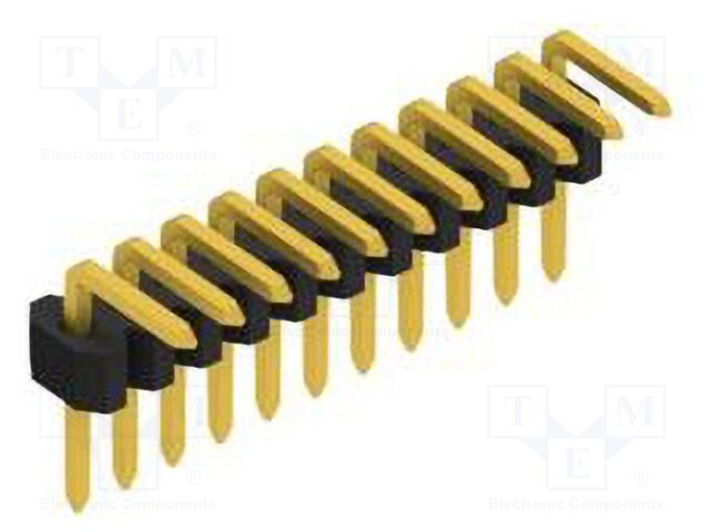 Connector: pin strips; pin header; male; PIN: 11; 1.27mm; THT; 1x11